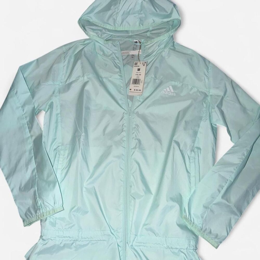 Adidas Women's Green and Blue Jacket
